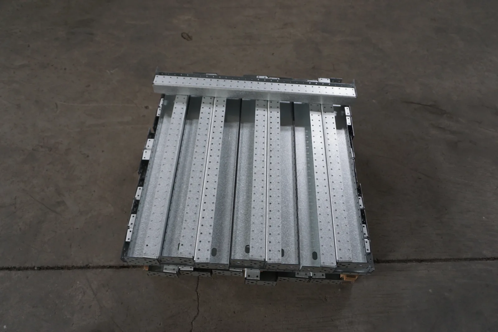 Fabricated sheet-metal cabinet supports and mounting parts